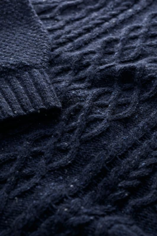 tressa kabel-stickad jumper