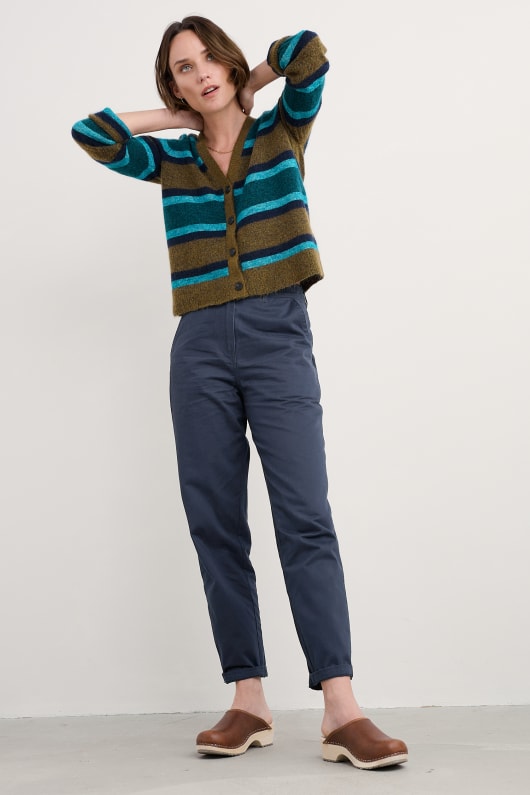 etsning v-neck cardigan innehåller mohair