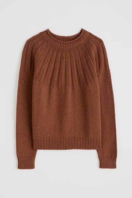 sten chatta ekologisk bomull jumper