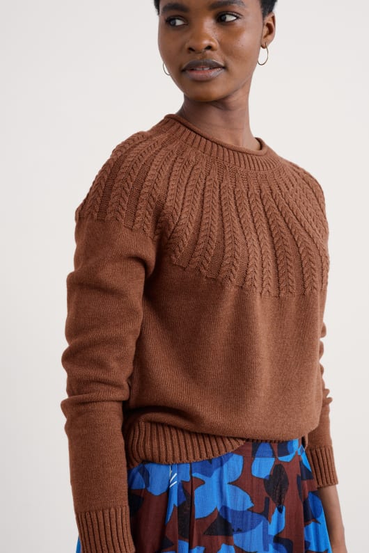 sten chatta ekologisk bomull jumper
