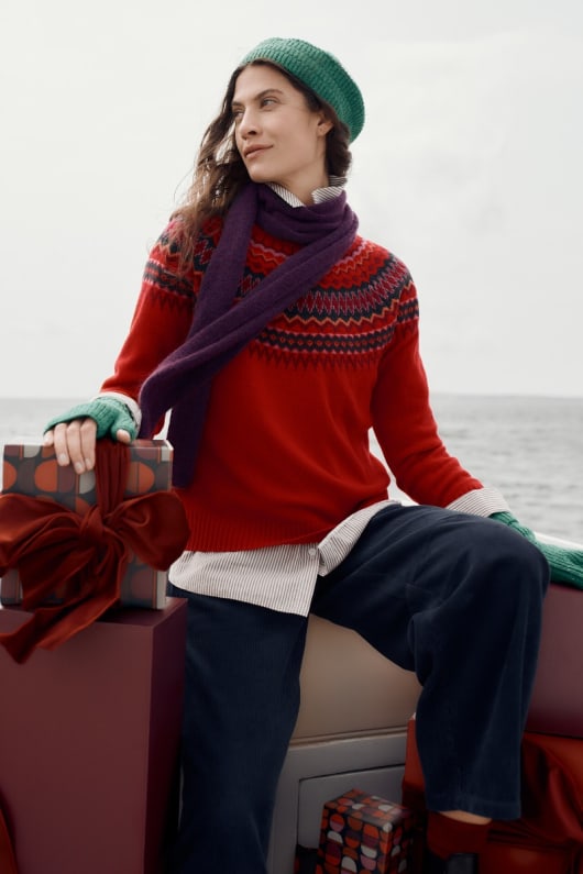 knorrhane huvud fair isle jumper