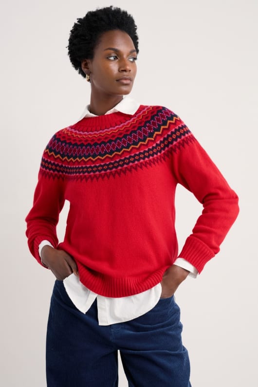 knorrhane huvud fair isle jumper