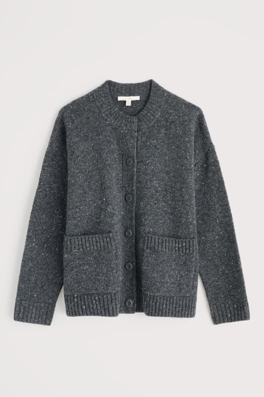 hamnen sands chunky crew neck cardigan