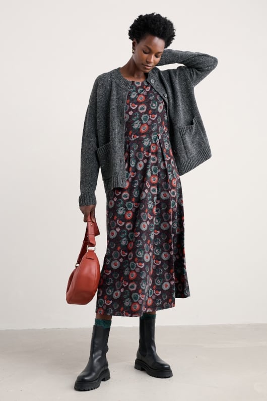 hamnen sands chunky crew neck cardigan