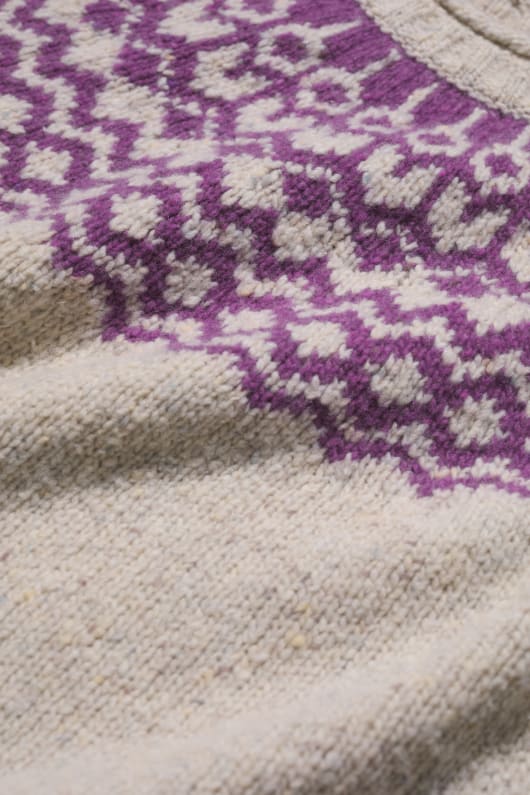 port kinnis fair isle bygel med merino