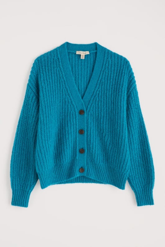 steg v-neck cardigan med mohair
