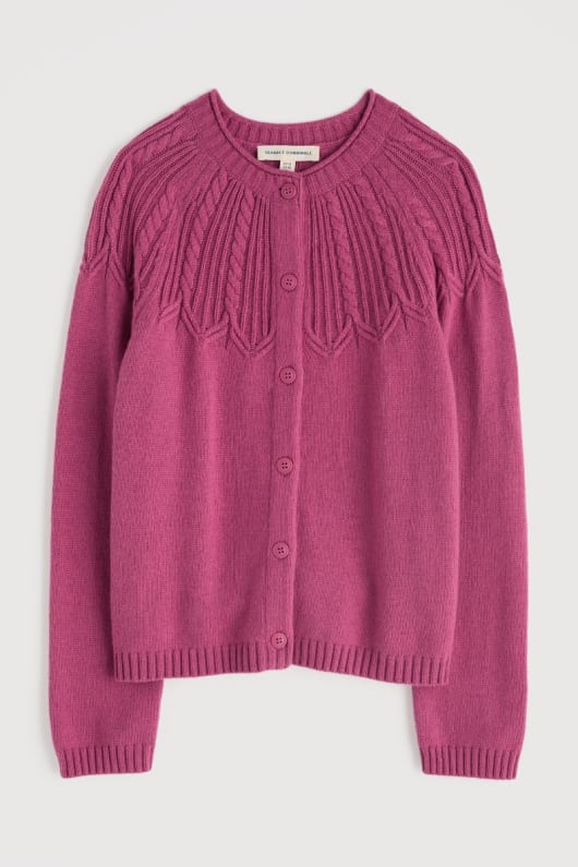 sand låten kabel-sy cardigan