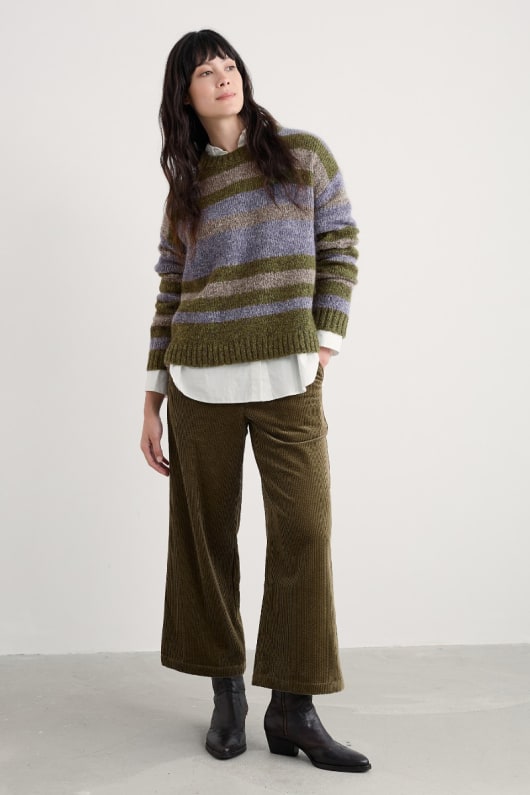 målare randig jumper innehåller mohair