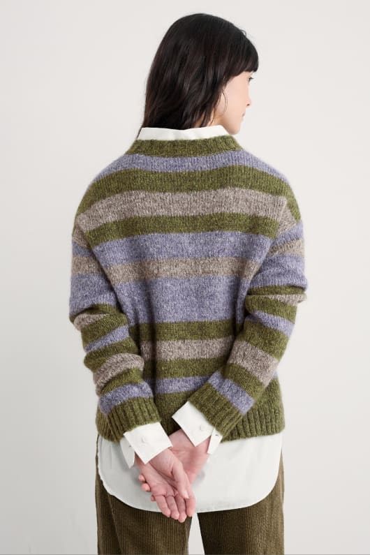 målare randig jumper innehåller mohair