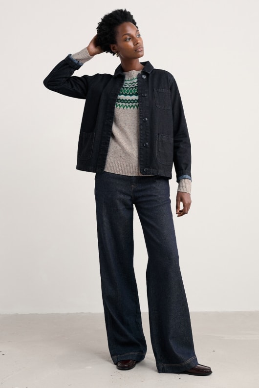 knorrhane huvud fair isle lammull jumper