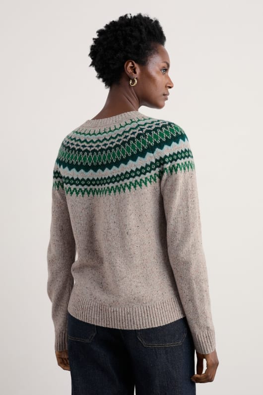 knorrhane huvud fair isle lammull jumper