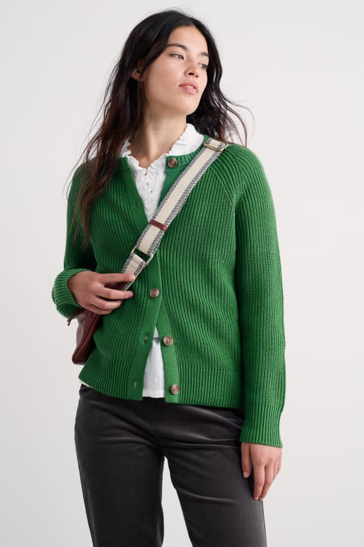 potters Äng ekologisk bomull stickad cardigan