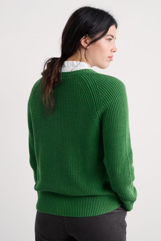potters Äng ekologisk bomull stickad cardigan