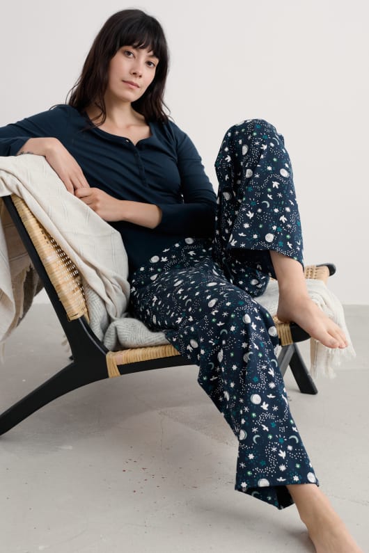 kvällen väg ekologisk bomull pyjamas