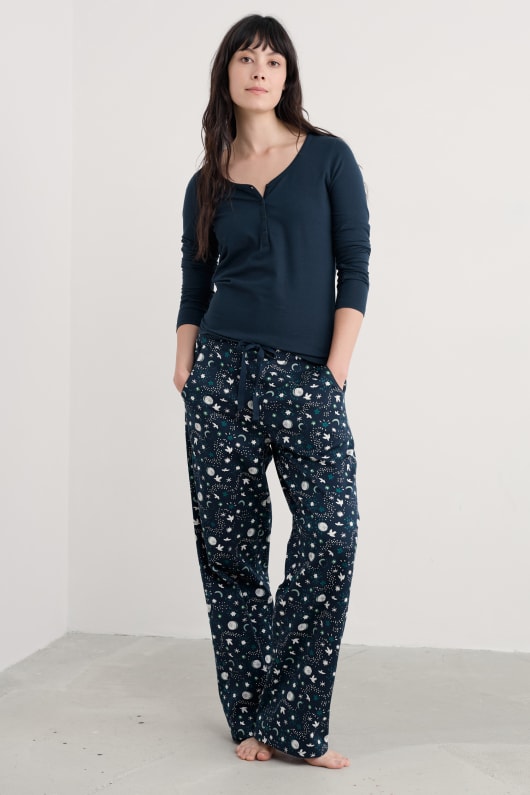 kvällen väg ekologisk bomull pyjamas