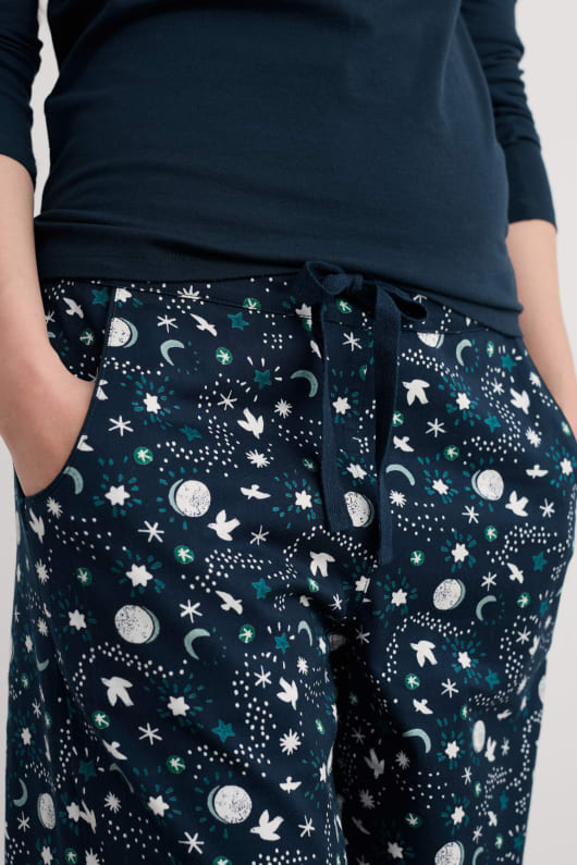 kvällen väg ekologisk bomull pyjamas
