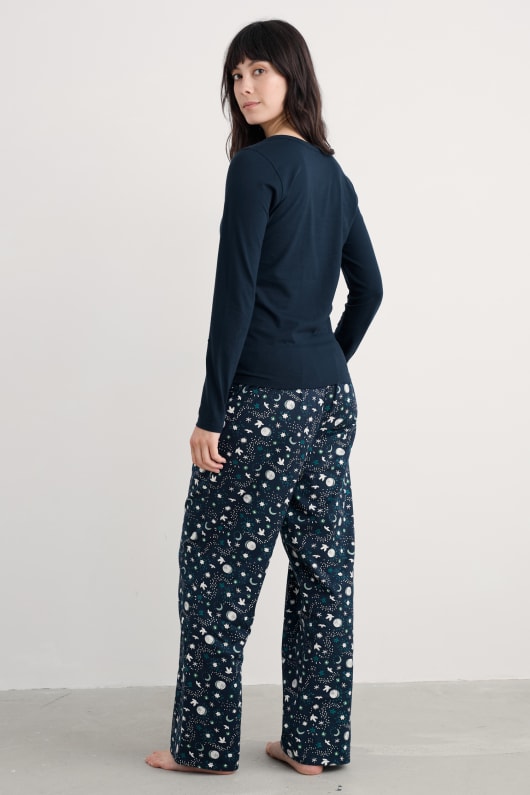kvällen väg ekologisk bomull pyjamas