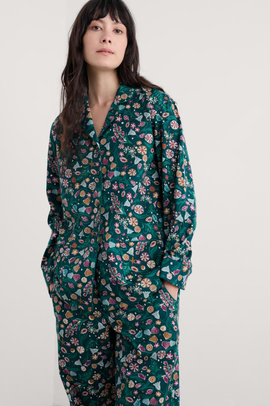 enkla stjärnor flanell pyjamas