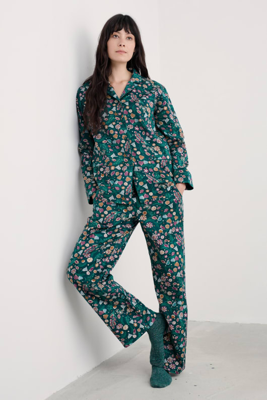 enkla stjärnor flanell pyjamas