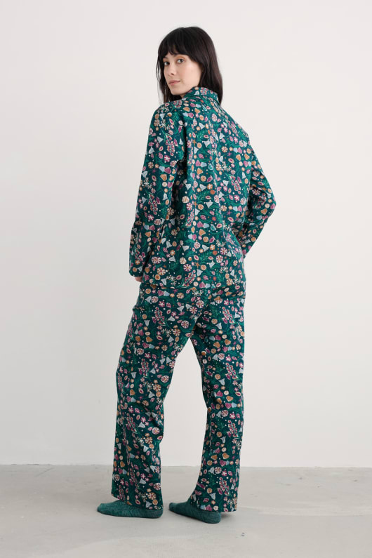 enkla stjärnor flanell pyjamas