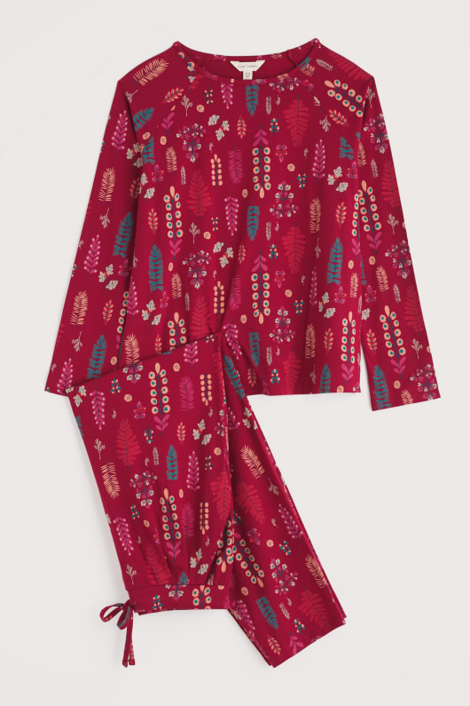 solen pyjamas i gots-certifierad ekologisk bomull jersey