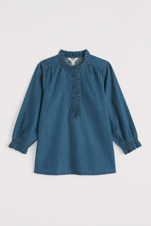 fjäder stjärniga chambray toppen