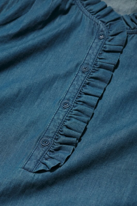 fjäder stjärniga chambray toppen