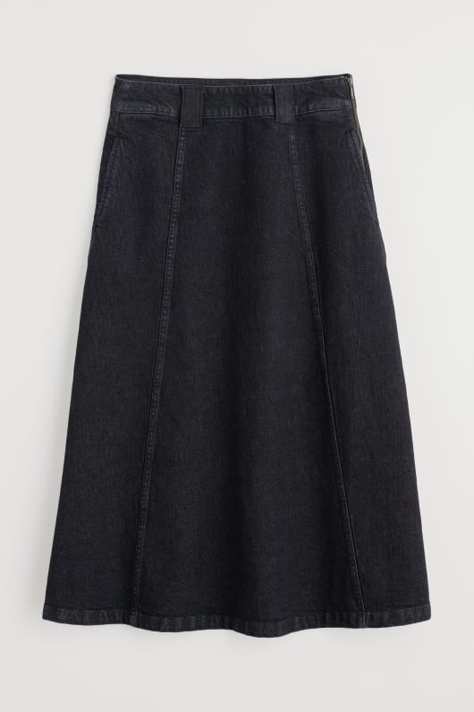 restharrow ankellång denim kjol