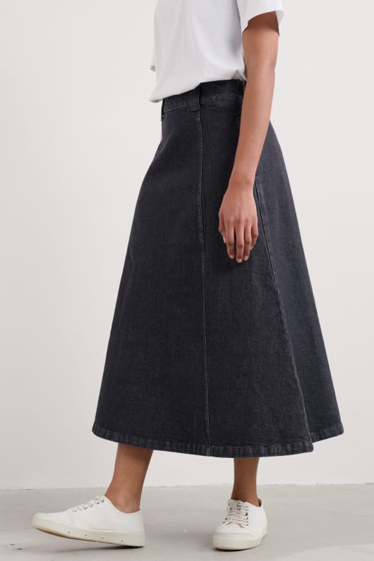 restharrow ankellång denim kjol