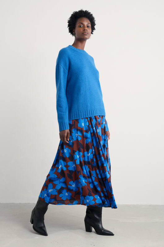 lethlean veckade maxi kjol