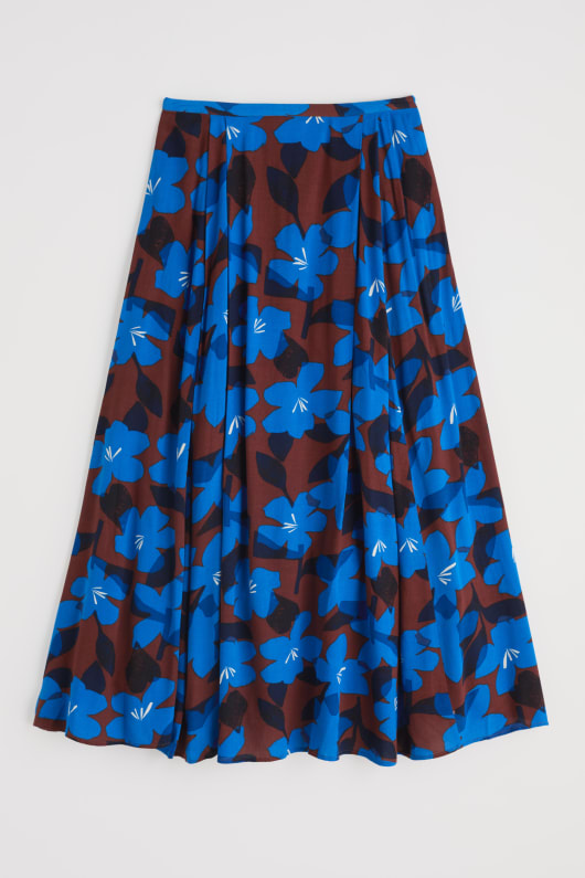 lethlean veckade maxi kjol