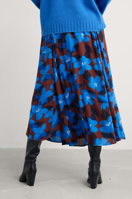 lethlean veckade maxi kjol