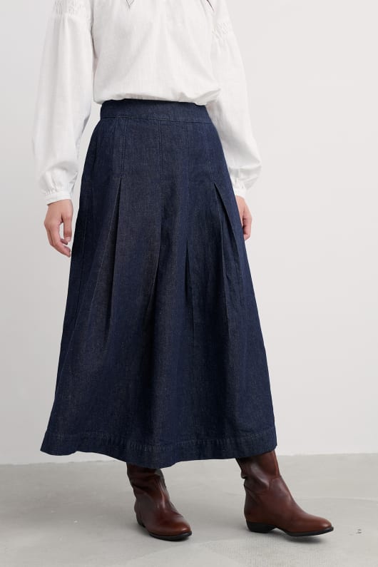 rosewall a-line midi-kjol