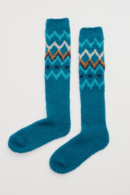 kvinnors långa strumpor fluffies