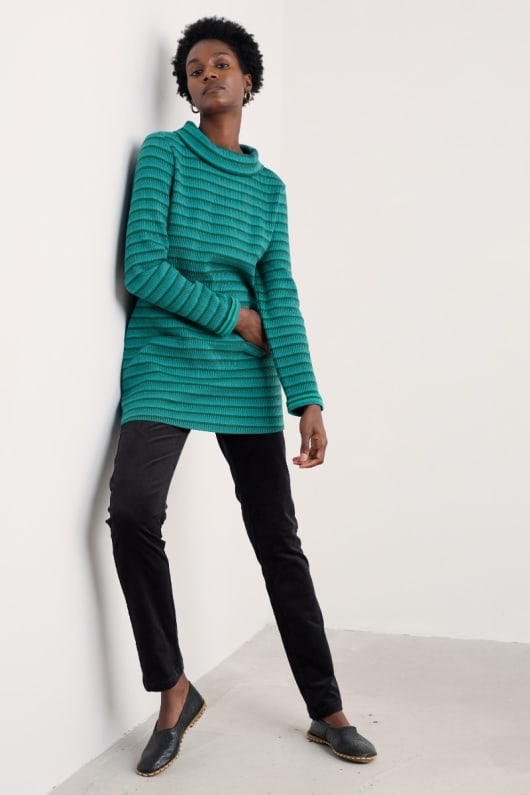 mawgan porth jacquard jersey tunika