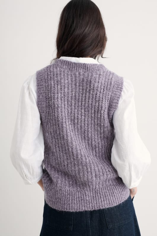 sand thistle mohair-blandning vest