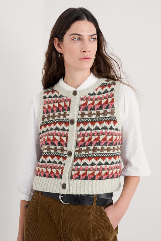 dawson plocka fair isle väst