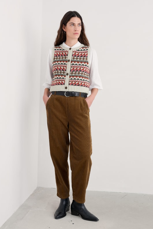 dawson plocka fair isle väst