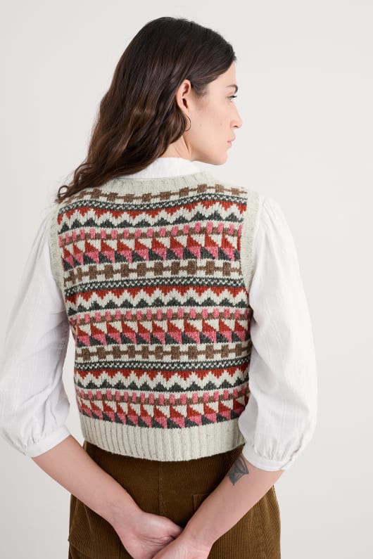 dawson plocka fair isle väst