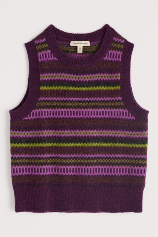 annik fair isle väst