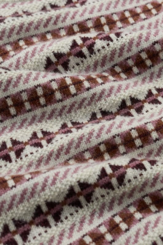 citron veranda stickade fair isle väst