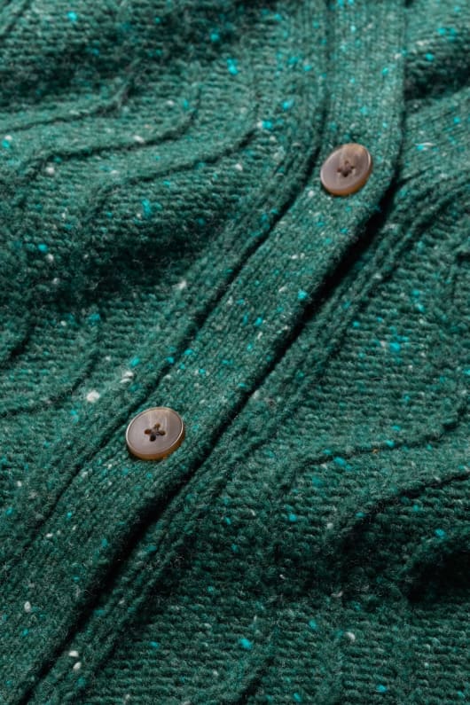 pendouer v-neck-knappen upp stickad väst