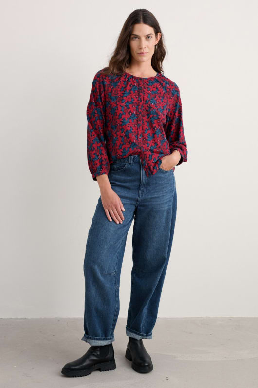malva-knappen genom jersey top