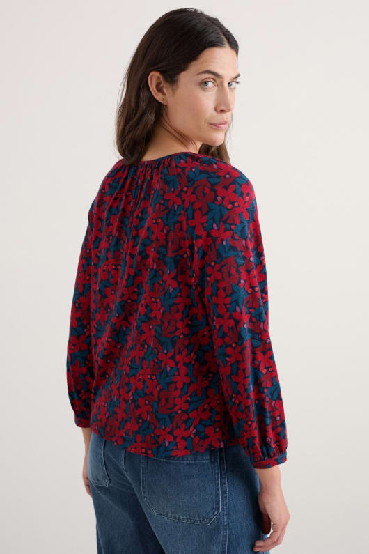 malva-knappen genom jersey top