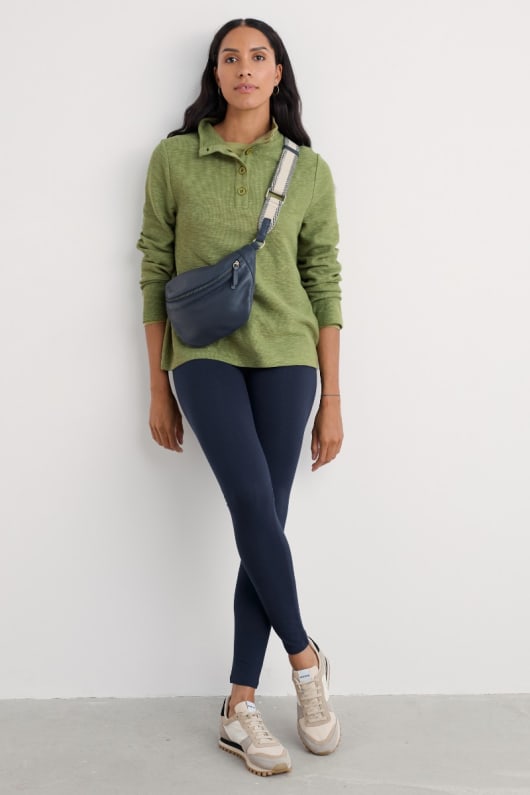havet dans gots-certifierad ekologisk bomull leggings