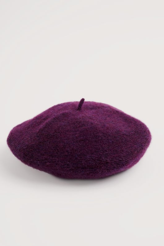 nålspetsen mohair blandning basker