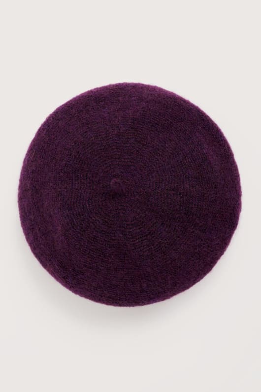 nålspetsen mohair blandning basker
