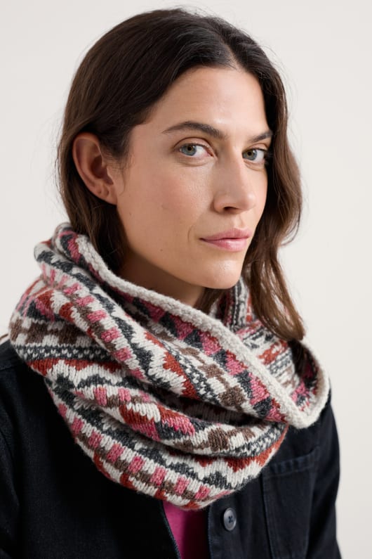weatherhill fair isle ull blandning snood
