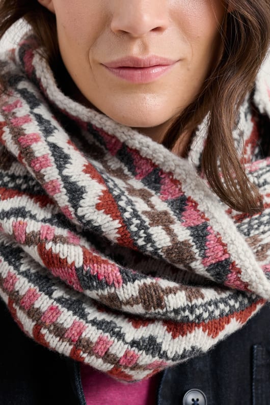 weatherhill fair isle ull blandning snood