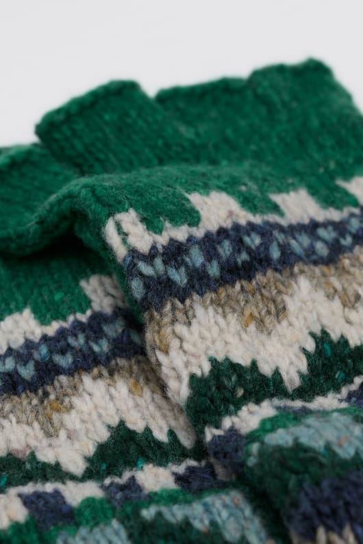 dag moon fair isle fingerless handskar